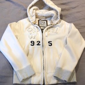 Mens Ruehl distressed hoody in size medium. VGUC